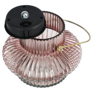 Northlight hengende solcellelykt grønt glass 