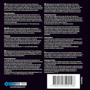 Tätningslist Omega-profil vit, 1-7 mm, Stokvis Tapes