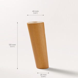 Prettypegs møbelben Dagmar 120 mm 1-pakning