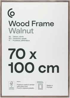 Fotoramme av FSC-merket tre på 70 x 100 cm