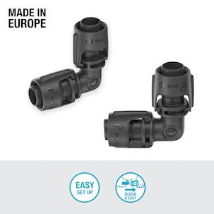 Gardena L-koppling 13 mm, 1/2 tum, 2-pack