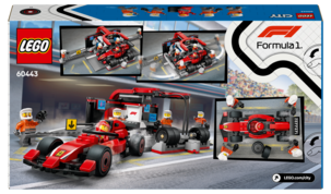 LEGO City F1 depotstopp og depotteam med Ferrari-bil 60443, fra 6 år
