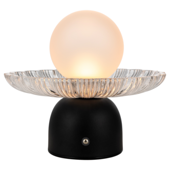 Stella bordslampa med skål, uppladdningsbar, 19 cm