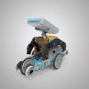 Solcellsdriven robot, byggsats i 197 delar, från 8 år