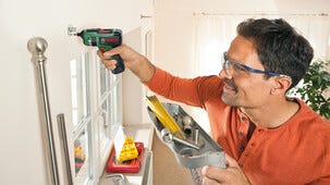Bosch PSR Select drill 4 V med bits, 1 batteri