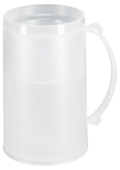 Frysbart ølglass i plast, 420 ml
