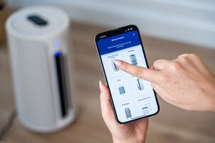 Blueair ComfortPure T10i Ilmanpuhdistin, viilennin lämmitin, 78 m2