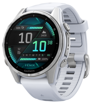 Garmin Fenix 8 träningsklocka med GPS vit, 43 mm