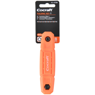 Cocraft nyckelsats för Torx-skruvar T9-T40, 8 delar