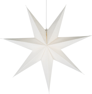 Northlight Joulutähti ikkunaan pilkut, puuvilla, 60 cm