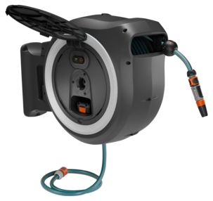 Gardena PowerRoll XL 35 m Akkukäyttöinen letkukela, valkoinen