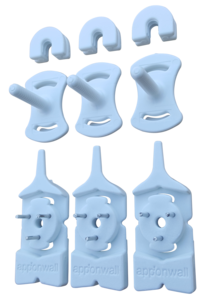 Kroksats Apponwall med monteringsstift