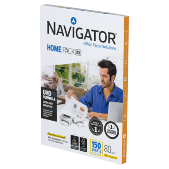 Navigator Home Pack XS kopieringspapper ohålat A4 80g, 150 ark