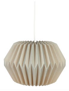 Origamivalaisin, valkoista paperia