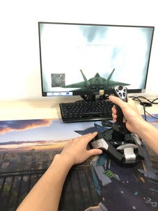 Flight stick, flight simulator joystick, PC