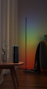 Deltaco Smart Home gulvlampe RGBIC 18 W, dimbar, wifi