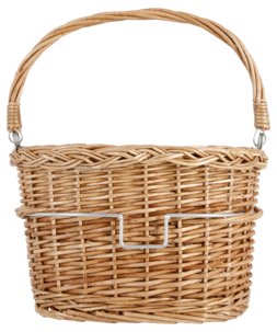 Cykelkorg flätad, Asaklitt