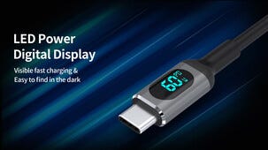 USB-C- till USB-C-kabel med display, 1 m