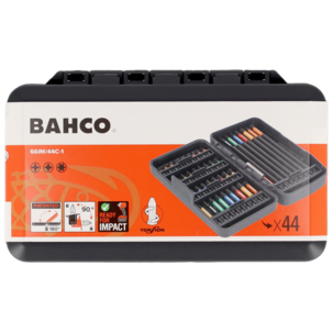 Bahco bitssats Impact 1/4 tum, torsion bits, 44 delar