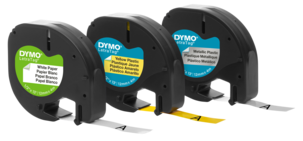 Märkband Dymo LetraTag 3-pack