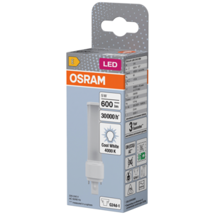 Osram Dulux kompaktlysrör neutralvit LED D10 G24d-1 5 W