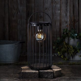 Northlight solcellelykt kurvlykt liten sylinder