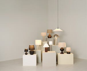 Northlight Selma bordslampa i svart keramik