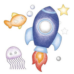 Fiskars Cut & Learn barnsax med bok, höger, från 6 år