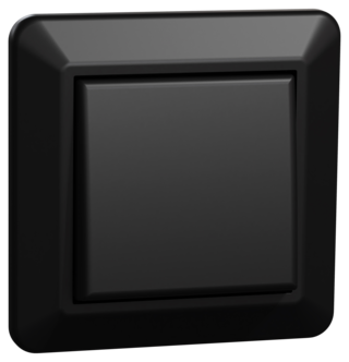 Elko RS strömbrytare 1-pol/trapp, svart