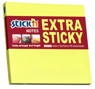 Muistilaput Stick'n Extra Sticky 76x76 mm