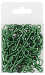 Krokar till julgranskulor, gröna, 75-pack