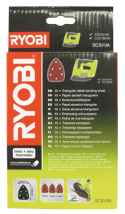 Ryobi Multislip slippapperssortiment SCS10A, 140x100 mm, 10-pack