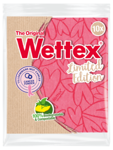 Wettex Limited Edition Rosabandet disktrasa, 10-pack