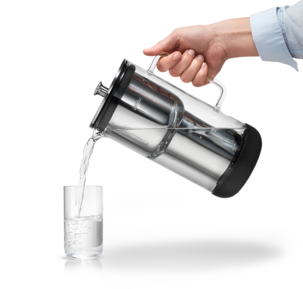 Aarke Purifier vattenfilterkanna glas, 1,18 l