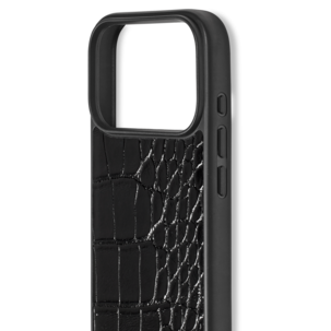 Ideal of Sweden Black Croco iPhone 18 Pro / iPhone 17 Pro  mobilskal, svart