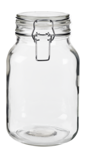 Glasskrukke med patentkork