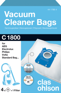 Dammsugarpåsar C1800, 4-pack