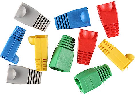 Böjskydd för RJ45 modularkontakt 20ST, Exibel