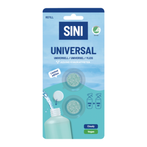 Sini Kevins Kvadratmeter refill tabs allrengöring, 2-pack