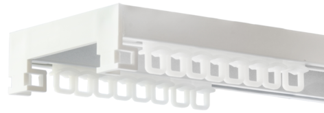 Gardinskinne dobbel, Hasta hotellskinne, 2 meter