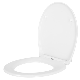 Toalettsits mjukstängande vit, duroplast