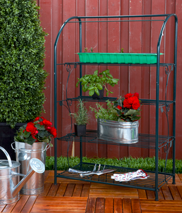 Miniväxthus/blomhylla