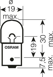 Osram bilpære R10W, BA15s