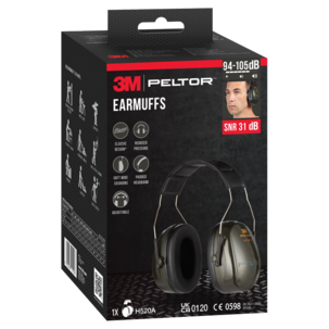 Peltor Optime II hörselskydd H520A, kåpor för vuxen