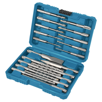 Cocraft hammarborrsats och mejslar SDS-plus, 20 delar