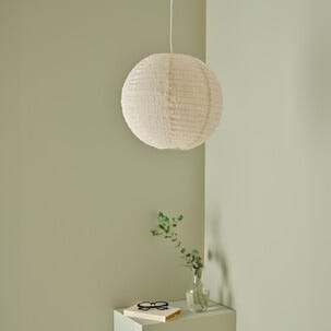 Northlight Ebba lampeskjerm til taklampe, lin, hvit