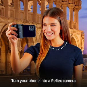 SBS Wireless Reflex Set mobilholder med kameragrep