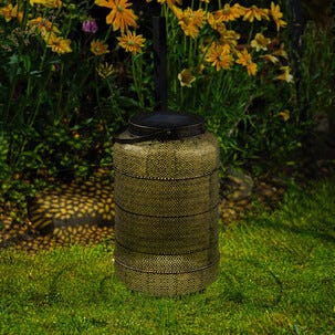 Northlight solcellslykta metall med handtag