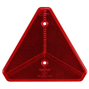 Trekantig röd reflex
