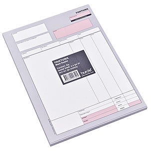 Faktura A4 med kopia